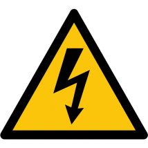 Rs Pro - Autocollant d'avertissement de danger pour le sol, avec pictogramme : Risque électrique, Auto-adhésif ( Prix pour 1 )