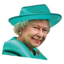 Autocollant de fenêtre de voiture de la reine d'Angleterre, autocollant personnalisé imperméable pour voiture G89C жи , W5M5
