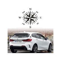 Autocollant de boussole, autocollant de voiture de boussole en vinyle, 15cm 15cm, adapté au capot de voiture, modification extérieure de camping-car