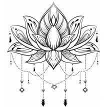 Autocollant Mural Lotus