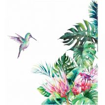 Autocollant Mural Plante Verte Sticker Tropicale Sticker Mural Autocollant Amovible Bricolage Autocollants Aquarelle Stickers Muraux Décoration Pour