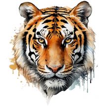 Autocollant Mural – Tête de Tigre