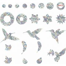 Autocollant Oiseau Oiseaux Collision Anti-Collision Autocollants De Fenêtre Protection De Porte en Verre Silhouett Sticker Vitre Anti-Collision pour