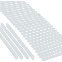 30 Pièces Autocollants Antidérapants, Autocollants de Douche Bandes de Sécurité de Bain Transparent Auto-adhésif Antidérapant Autocollants pour
