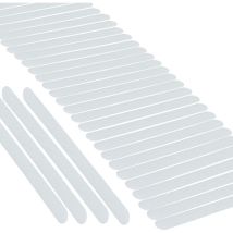 30 Autocollants Antidérapants Pour Baignoire Et Douche – 7,08 X 0,86 Pouces – Matériau Peva Transparent – Sécurité Pour Surfaces Glissantes – 