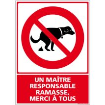 Autocollants de Signalisation Souple – Panneaux de Signalisation Autocollants – Plusieurs tailles au choix – Signalisation Française - Un maître