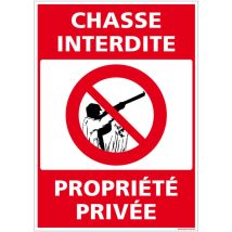 Autocollants de Signalisation Souple – Panneaux de Signalisation Autocollants – Plusieurs tailles au choix – Signalisation Française - Chasse