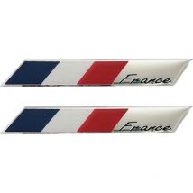 Autocollants de voiture France, 6 pièces d'autocollants 3D drapeau français adaptés aux autocollants de décoration de voiture, accessoires externes