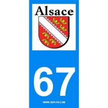 Stickzif - 2 autocollants Region Departement 67