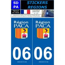 Stickzif - 2 autocollants Region Departement 06