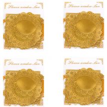 Autocollants holographiques de fleurs à paillettes (40 pièces), grands autocollants imperméables transparents, autocollants de plantes décoratives