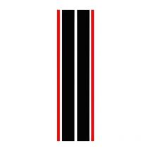 Autocollants pour capot de voiture, bandes universelles pour carrosserie de course automobile, en vinyle, accessoires décoratifs extérieurs, noir et