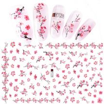Autocollants pour ongles Fleurs Auto-adhésifs diy Décoration Nail Art pour Femmes