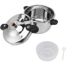 Autocuiseur 80 kpa autocuiseur double poignée en acier inoxydable grande capacité ustensiles de cuisine instantanés pour cuisinière électrique à gaz