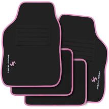 Woltu - Universal Autofußmatten, 4-Teilig Auto Fußmatten Set, Allwetterfußmatten mit Stickerei, Autoteppich gegen Wasser rutschfeste Absatzschoner,