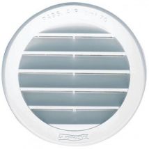 Autogyre - Grille ronde à encastrer avec mousti. d.130mm 70cm² blc sach