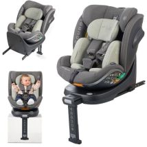 Autokindersitz - Babyauto - Scudda - Gruppe 0/1/2/3 - 40/150 Cm - I-size - Drehbar - Neigbar - Sitzverkleinerer - Stützfuß - Olive