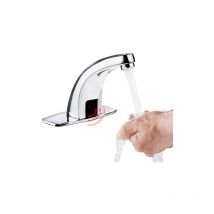 Lokiua - Automatic Basin Faucet, Hands Free Electronic Cold and Hot Water Faucet Smart Sink Faucet Bathroom Kitchen (Batteries Not Included)