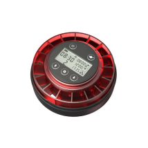 Jalleria - Automatischer Futterspender für Zierfische, automatischer Futterspender mit Timer, wiederaufladbarer Timer, mit USB-Kabel, LCD-Display,