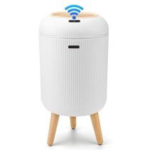 Automatischer Mülleimer Mit Sensor 10l - Elektrischer Mülleimer Mit Deckel Für Küche & Badezimmer - Wasserdicht/geruchsdicht Für Büro, Schlafzimmer, 