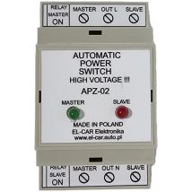 Automatischer Notstromumschalter 230V 16A mit Hilfskontakt, Phasen- und Neutralleiter, Hutschiene