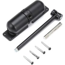 Automatischer Torschließer Für Gartentore, Haustüren, Außenbereiche, Moskitonetze, Spannfeder, Automatischer Schließpuffer (schwarz, 1 Stück)