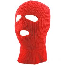 Automne et hiver couleur unie thermique trois trous masque tricoté ski équitation sports de plein air thermique chapeaux chapeau