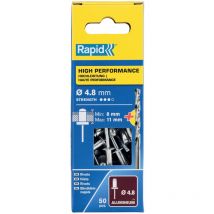 High Performance Rivets 4.8 x 14mm Blister of 50 - Rapid