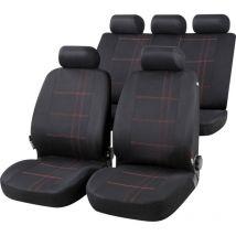 Carcomfort - Walser Autositzbezug Nashville Komplett-Set schwarz Sitzbezug