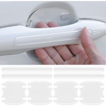 Gabrielle - Autotürgriff-Schutzfolie, 8 Stück, universeller Autoaufkleber, transparent, selbstklebend, Türgriffschutz, kratzfest, für die meisten