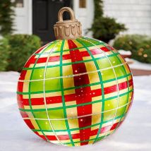 Autre décoration pour Noël,Boule de Noël 60 cm, Boules de Noël Gonflables Boule de Noël d'extérieur en pvc, Boules de Noël personnalisées pour