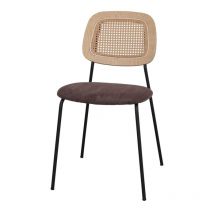 AUTRES Chaise tapissée avec un style Mid Century - modèle 009 - taupe