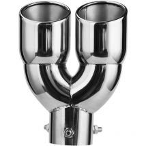 Autres pièce de rechange pour voiture,pour embout echappement Tuyau D'échappement Tuyau de Voiture à Double Sortie D'échappement Silencieux en Acier