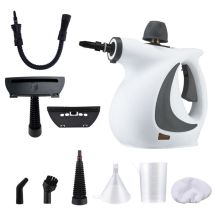 Autrucker Multifunktions-dampfreiniger Mit 9 Zubehörteilen, Handdampfreiniger Mit Druckfunktion, Ideal Zum Entfernen Von Flecken Und Tierhaaren