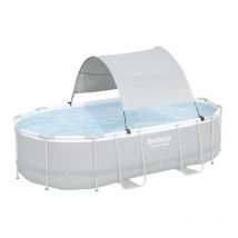 Bestway - Auvent de piscine hors sol Blanc