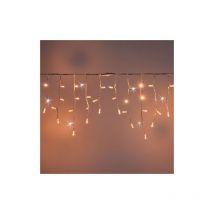 Auvent de pluie Koem stalactites 5x0,5 mt avec 190 lumie'res de Noel avec Maxi Warm White Led avec Ice White flash IP65 professionnel pour exte'rieur