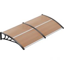 Tlgreen - Auvent de Porte d'entrée Toit Marquise en Polycarbonate Porte Résistante Toit Abri Protection Contre La Pluie et uv Transparent,Support de