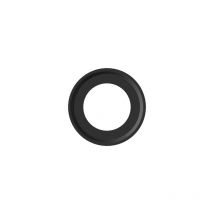 Auvent en acier 'bois' en acier aluminise' noir pour usage inte'rieur Nero 12 cm