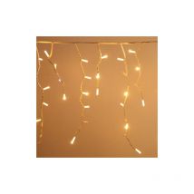 Auvent de pluie Koem stalactites 4x0,70 mt avec 200 lumie'res de Noel avec led Maxi Warm White avec flash Ice White IP65 professionnel pour