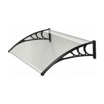 Garden - Abri à voitures en abs d. 80 l. 120 Support noir et couvercle en polycarbonate