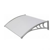Bricoshop24 - Abri à voitures en abs d. 100 l. 150 Support gris et couvercle en polycarbonate