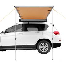 Mophorn - Auvent latéral de voiture couverture d'ombre de 6,6' x 8,2', auvent rétractable PU3000mm UV50+ avec sac de rangement étanche, hauteur