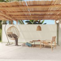 Nineclouds - Inlife Auvent Latéral Rétractable De Patio 180x600 Cm Crème - Crème