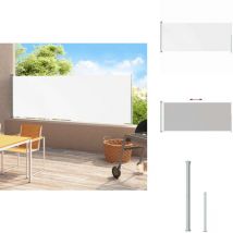 Vidaxl - Auvent latéral rétractable de patio 200x500 cm Crème - Parasol - Auvent De Terrasse - Écran Solaire - Protection Solaire - Vie Extérieure