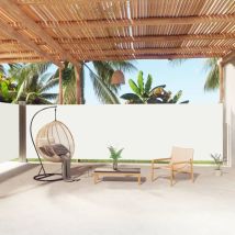Auvent Latéral Rétractable - Auvent De Jardin Soleil Imperméable Crème 180x1000 Cm Bv345046 - Bonnevie