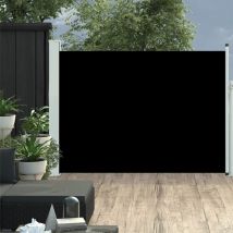 Bonnevie - Auvent latéral rétractable de patio - Auvent de jardin Soleil imperméable 100x500 cm Noir BV736505