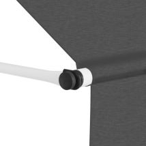 Auvent Marquise manuel rétractable, Store Banne pour Jardin Balcon Terrasse, 300 cm Anthracite OIB6610E