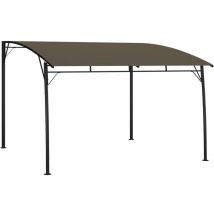 Auvent pare-soleil de jardin 3x3x2,55 m Taupe