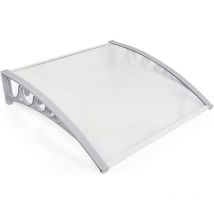 Auvent pour Porte Avant auvent voûté en Polycarbonate auvent, Support PP, Toit de Porte pour Protection Solaire extérieure Protection Contre la