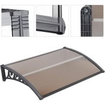 Auvent pour Porte Avant auvent voûté en Polycarbonate auvent, Support PP, Toit de Porte pour Protection Solaire extérieure Protection Contre la